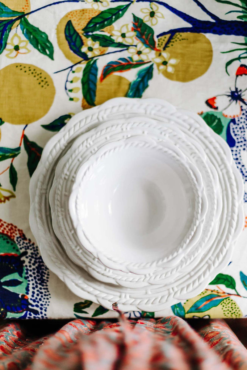 Provvista Designs | Basket Jubilee Dinner Plate, Honey