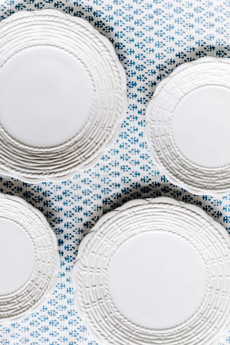 Provvista Designs | Basket Jubilee Dinner Plate, Linen