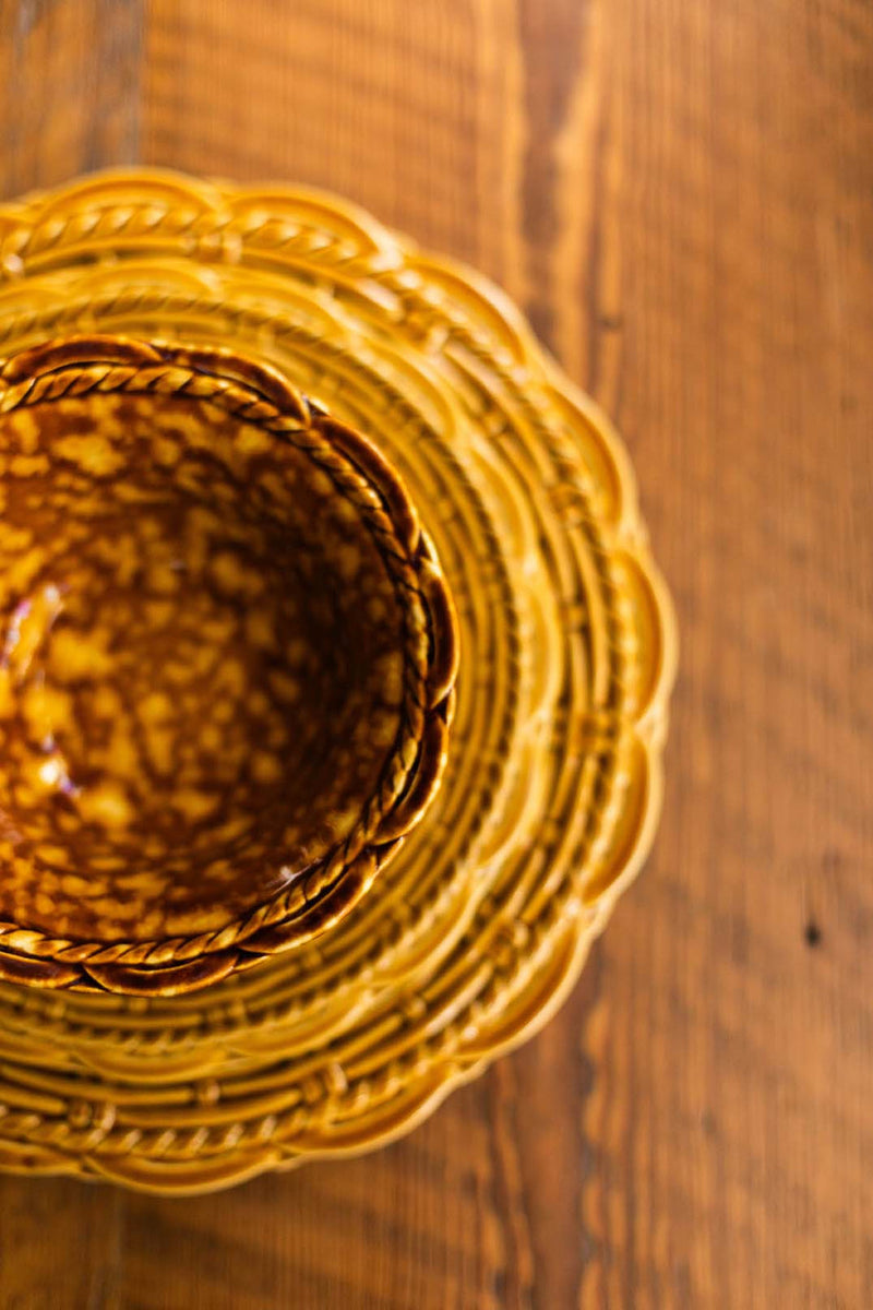 Provvista Designs | Basket Jubilee Salad Plate, Honey