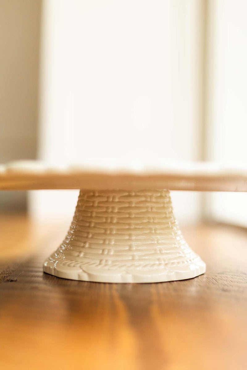 Provvista Designs | Basket Jubilee Cake Stand, Linen