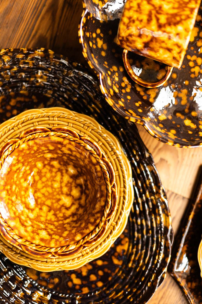 Provvista Designs | Basket Jubilee Cereal Bowl, Molasses Tortoise