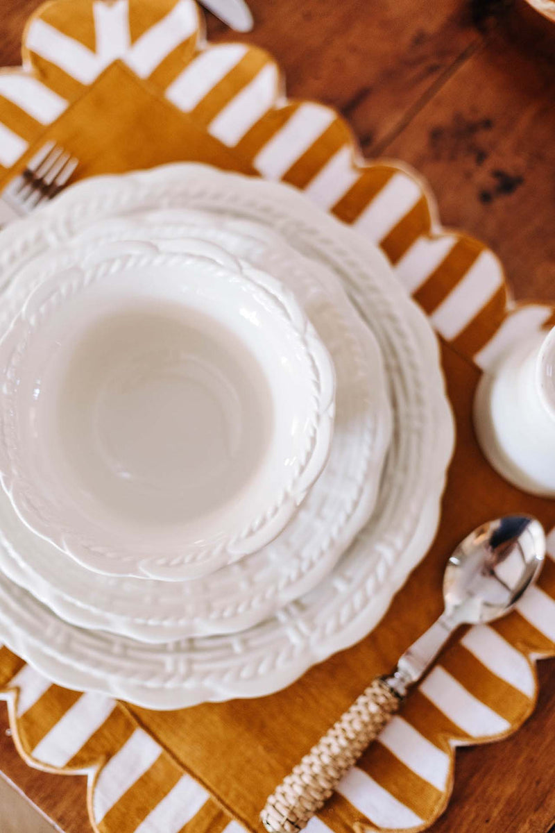 Provvista Designs | Basket Jubilee Salad Plate, Honey