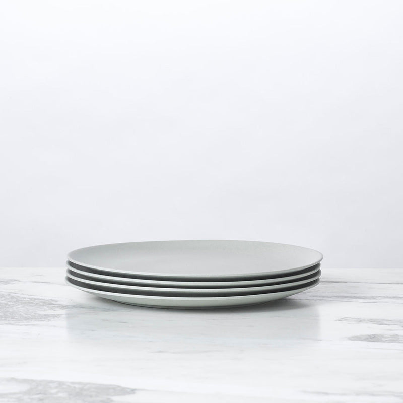 Fable New York | Bamboo Plates & Dinnerware - Salad Plate (Set of 4) - Glass Slipper, stacked on marble, highlighting eco-friendly bamboo composition and stylish design.