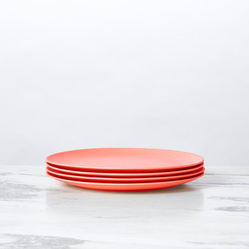 Fable New York Bamboo Plates & Dinnerware - Salad Plate Set of 4, showcasing eco-friendly, durable bamboo fiber material, ideal for stylish, sustainable dining.