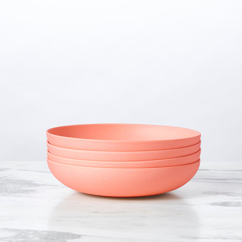 Fable New York | Bamboo Plates & Dinnerware - Low Bowl (Set of 4) - Sunsets, highlighting minimalist design and eco-friendly materials, ideal for snacks or pasta.
