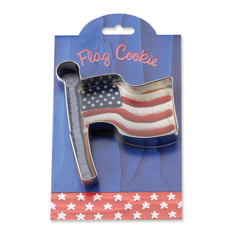 Ann Clark | Gift Collection Cookie Cutters - Owl-4.75, featuring a flag design, embodies quality craftsmanship for enhancing baking experiences.