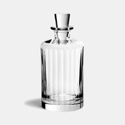Richard Brendon | Fluted Large Decanter with a faceted design and ribbed detailing, featuring a matching stopper, embodying Art Deco elegance for your bar collection.