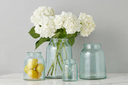 Etú HOME | French Bee Mason Jar (Small) featuring elegant glass design with vintage-inspired bee seal, suitable as a vase for fresh flower arrangements.