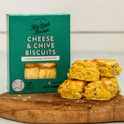 Callie's Hot Little Biscuit frozen Charleston Buttermilk Biscuits, showcasing handmade, tender, buttery biscuits, ideal for versatile meals, reflecting Southern hospitality and culinary craftsmanship.