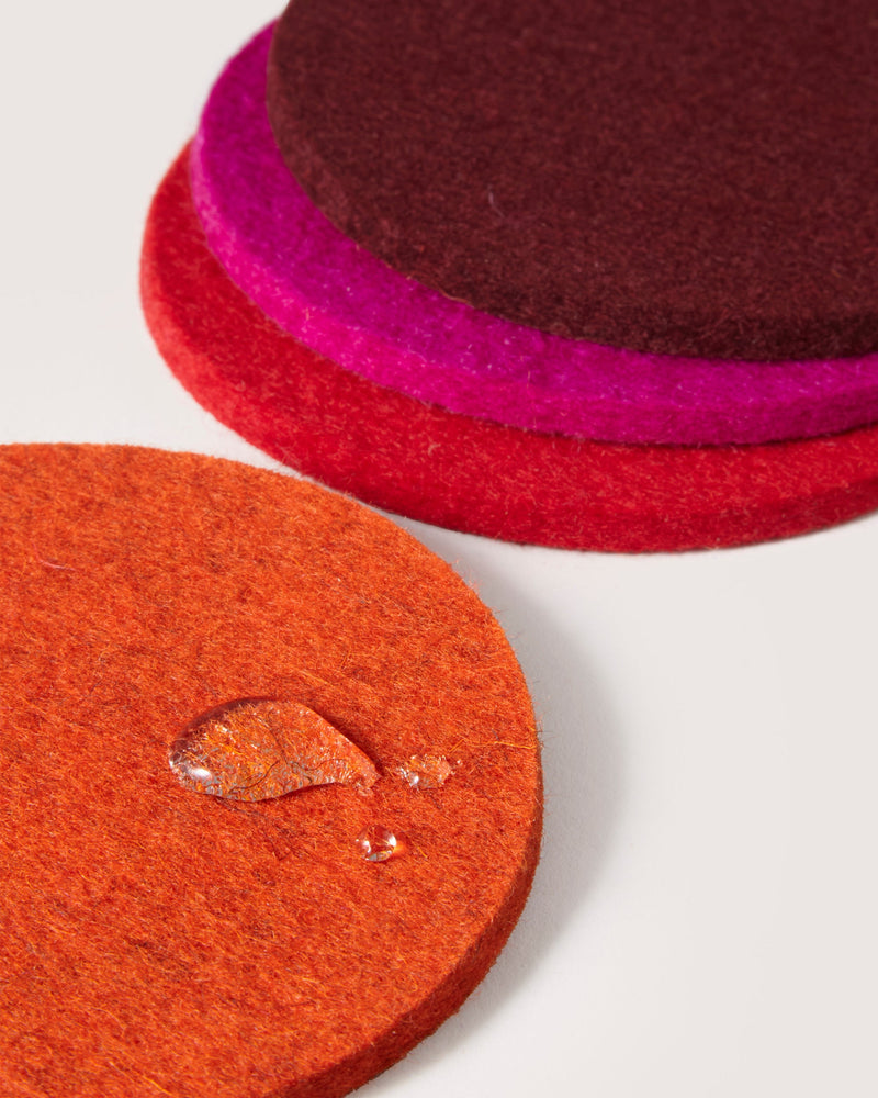 Graf Lantz | Bierfilzl Merino Wool Round Coaster Multi 4 Pack