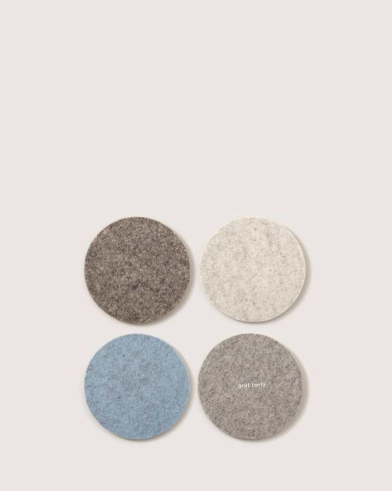 Graf Lantz | Bierfilzl Merino Wool Round Coaster Multi 4 Pack