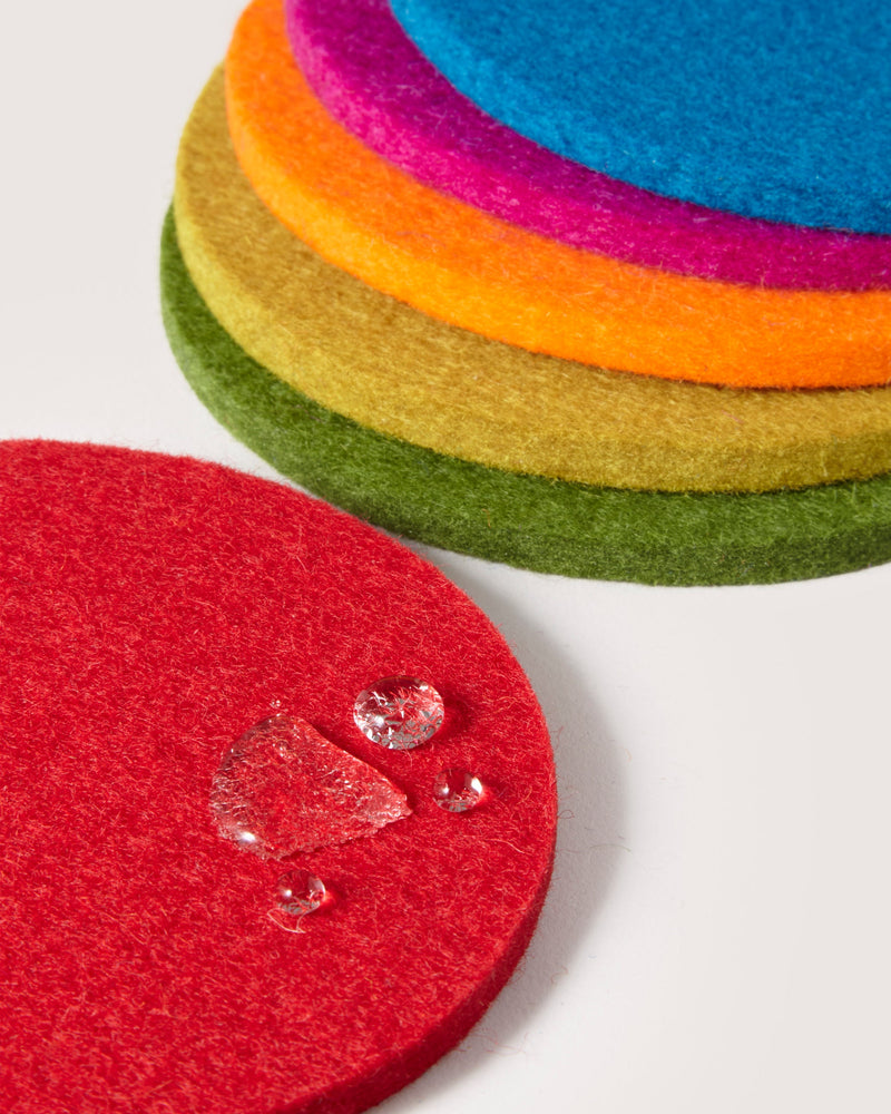 Graf Lantz | Bierfilzl Merino Wool Round Coaster Multi 6 Pack