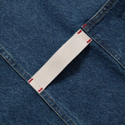 Hedley & Bennett Essential Apron, Georgia Blue Denim — apron detail