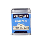 Spicewalla | Chai Pani Ginger Chai tin, 2.6 oz, featuring a comforting blend of black tea, ginger, and cardamom, perfect for warm, soothing beverages.