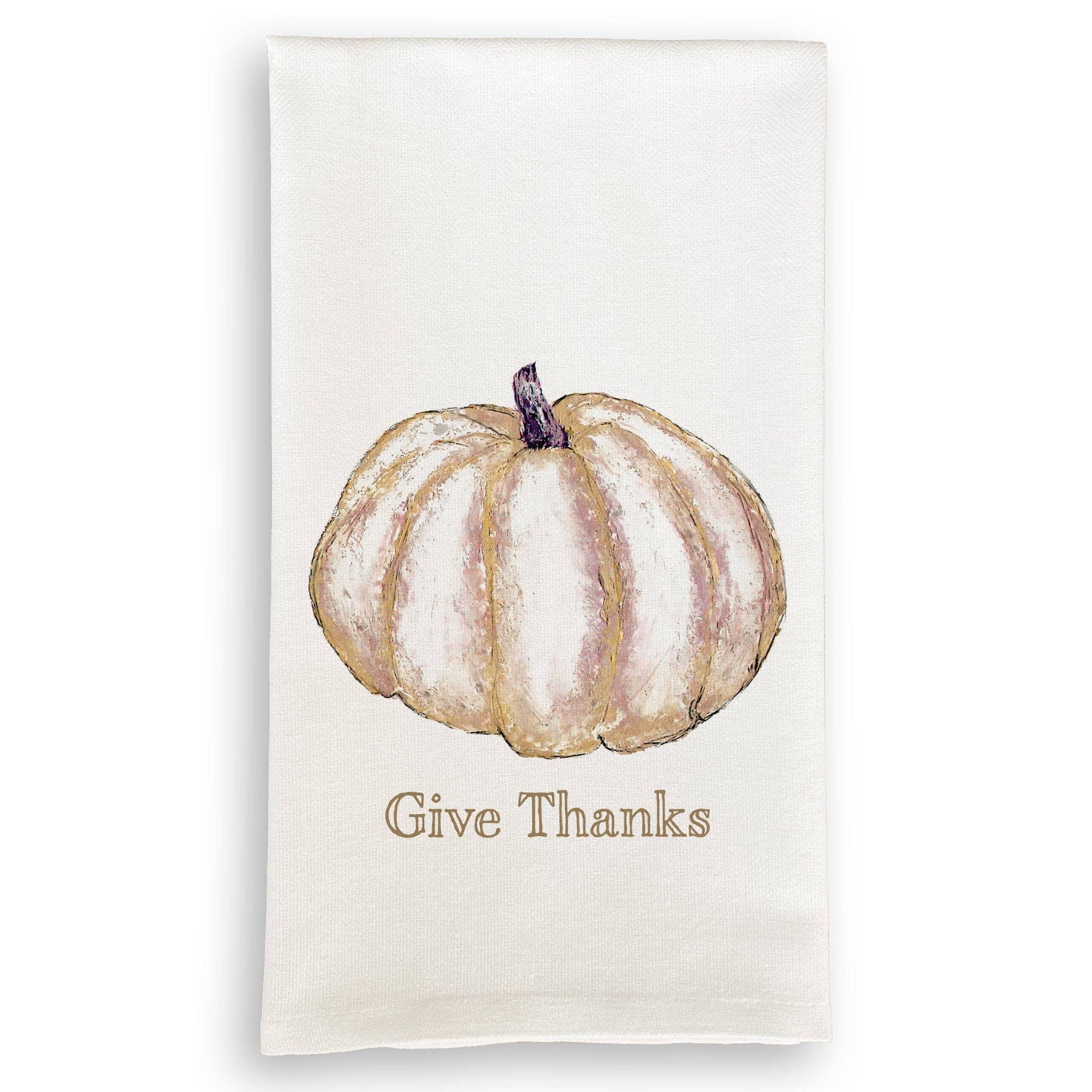French Graffiti Pumpkin Guest Towel - Thumbnail 2
