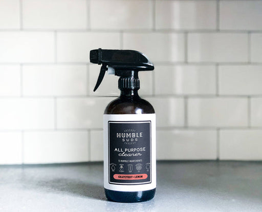 Humble Suds | Grapefruit & Lemon All Purpose Cleaner Refill bottle, featuring eco-friendly, essential oil-infused formula for versatile, non-toxic cleaning.