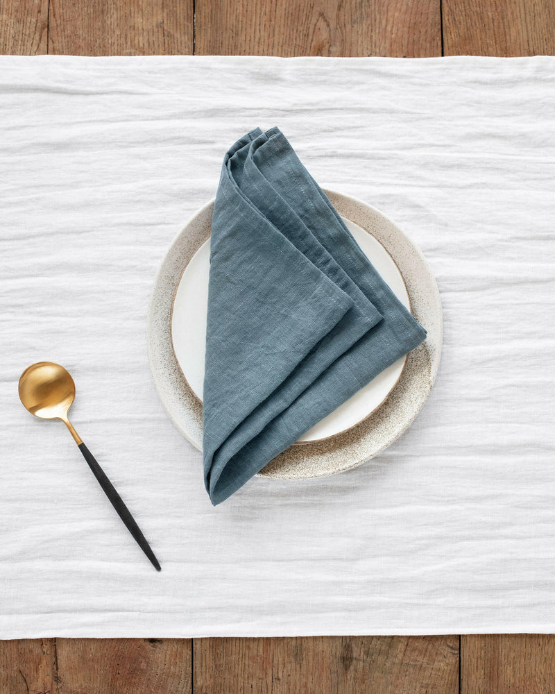 MagicLinen | Linen Napkins - Cinnamon Gingham - Set of 2; elegant, stone-washed linen napkins perfect for enhancing dining setups with a soft, durable feel.