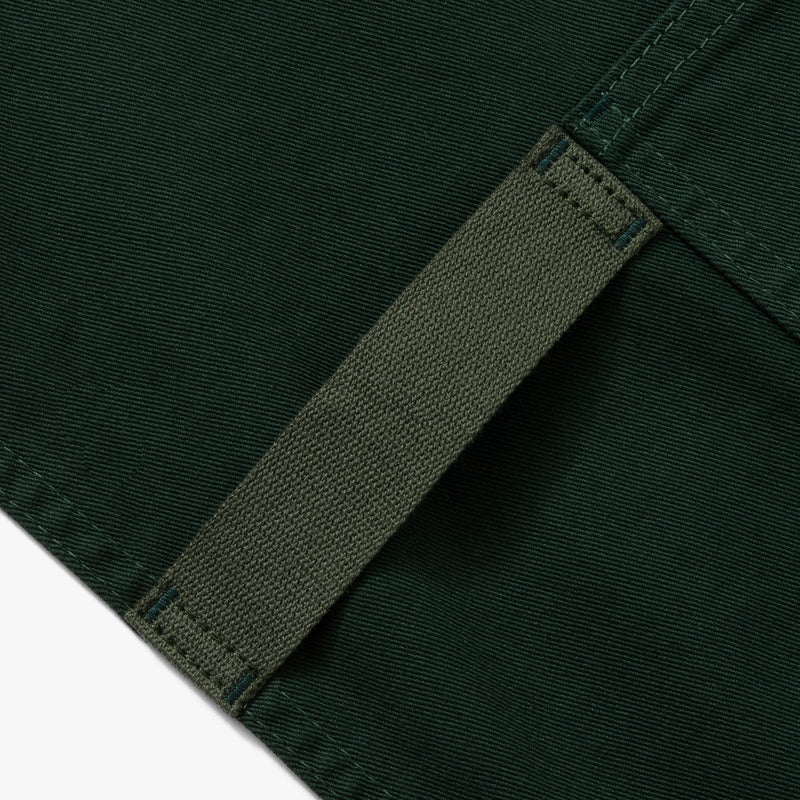 Hedley & Bennett Essential Apron, Kale Green — construction detail