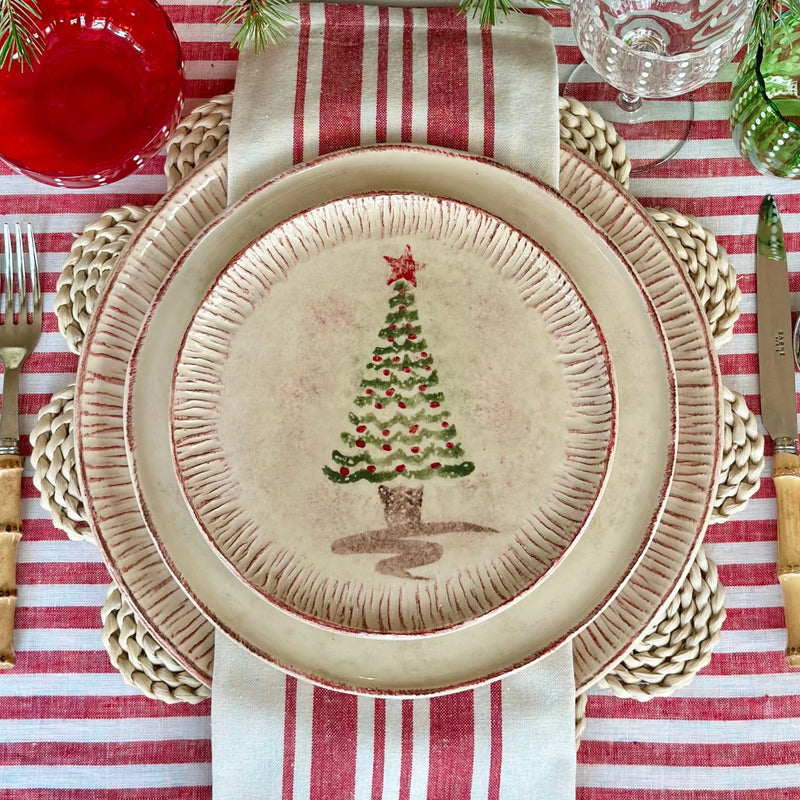 Zafferano | Holiday Tree Dessert Plates, Set of 4