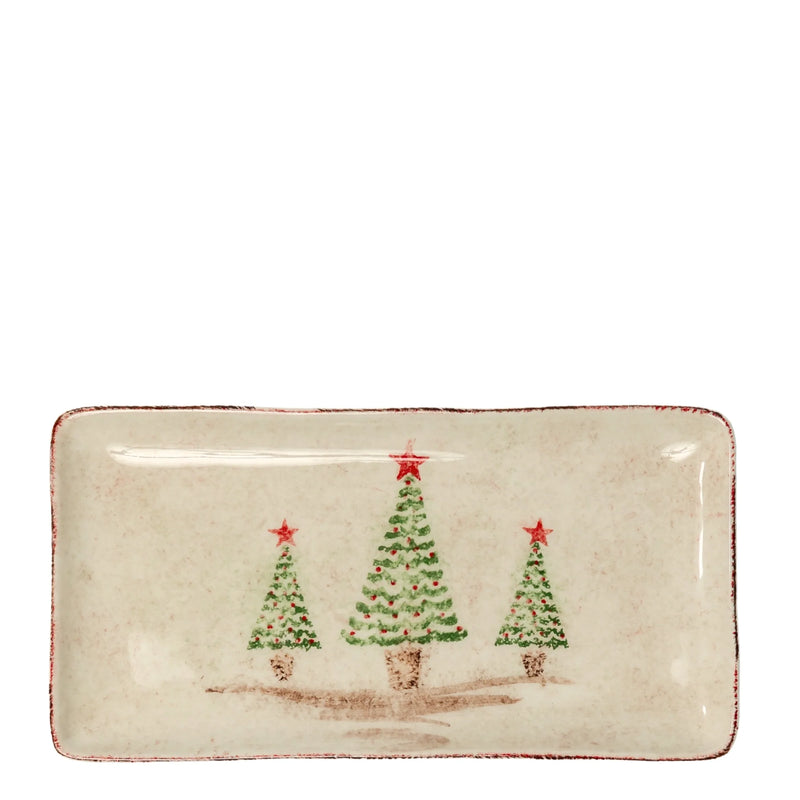 Zafferano | Rectangular Holiday Tree Platter