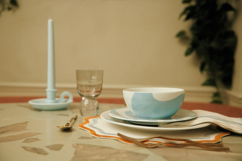 Misette | The Forme Wax Candlestick, Blue