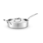 Heritage Steel | 10 Piece Cookware Set featuring a stainless-steel sauté pan with long handle and lid, ideal for versatile cooking at Athens Cooks.