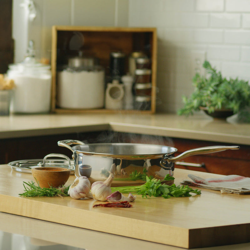 Heritage Steel | Titanium Series 4 Quart Sauté with Lid