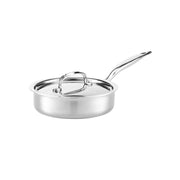 Heritage Steel | 10 Piece Cookware Set featuring a stainless-steel sauté pan with lid and long handle, ideal for versatile cooking at Athens Cooks.