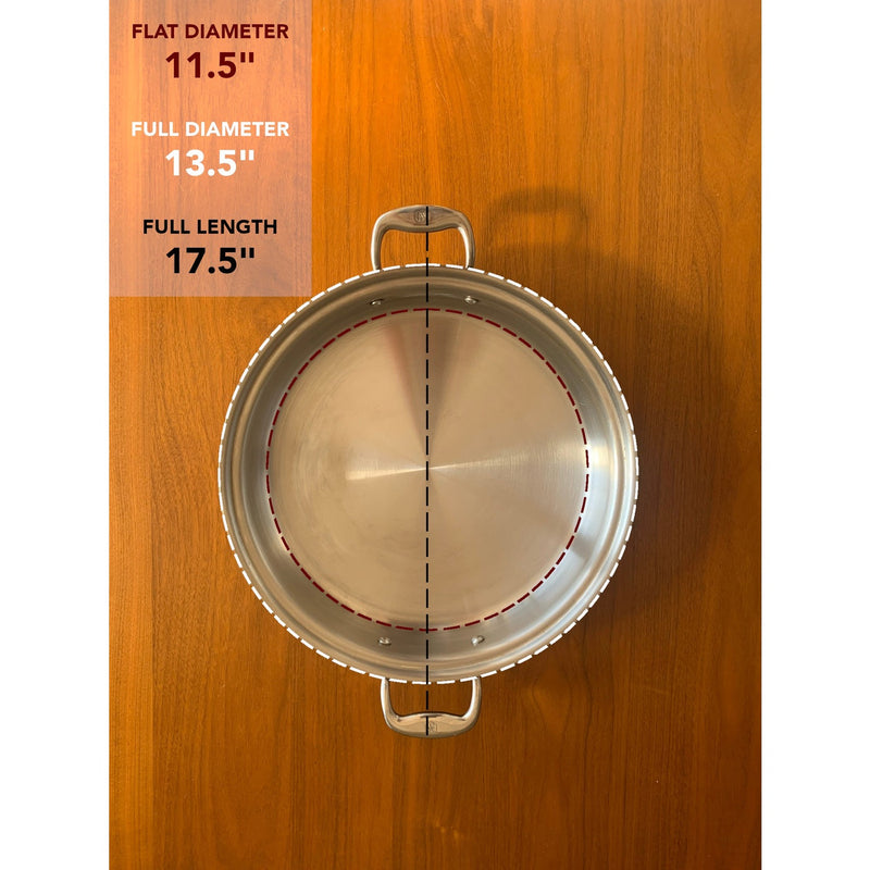 Heritage Steel | Titanium Series 12 Quart Stock Pot with Lid