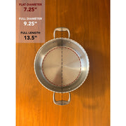 Heritage Steel | Titanium Series 5 QT Stock Pot with Lid, ideal for simmering soups or stews, features sturdy metal handles and a spacious design.