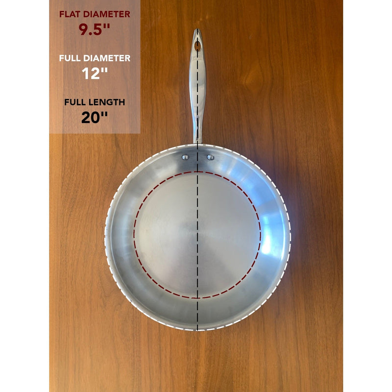 Heritage Steel | Titanium Series 12" Fry Pan with Lid