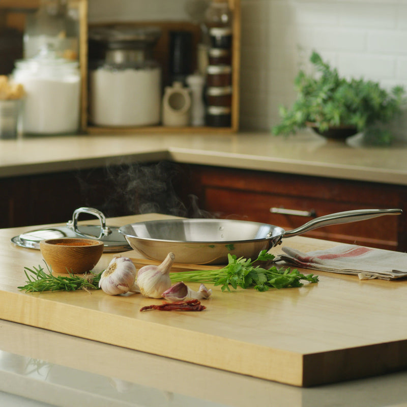 Heritage Steel | Titanium Series Fry Pan with Lid, 10.5 inches