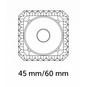 Marcato | Heritage Line Ravioli Stamps - Flower, featuring elegant design with anodized aluminum body and Canaletto Walnut handle, ideal for crafting perfect ravioli.