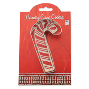 Ann Clark | Holiday Gift Cookie Cutters - Gingerbread House Kit-4 features a candy cane-shaped cutter, perfect for enhancing your festive baking creativity.