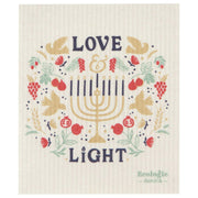 Ecologie | Holiday Swedish Sponge Cloths - Santa Paws, compact and eco-friendly, ideal for cleaning tasks, made from cotton and cellulose, a sustainable choice from Athens Cooks.