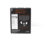 Rustic Bakery | Spooky Ghosts Halloween Cookies box featuring Halloween-themed design and nutrition facts, highlighting limited edition vanilla butter cookies with festive packaging.