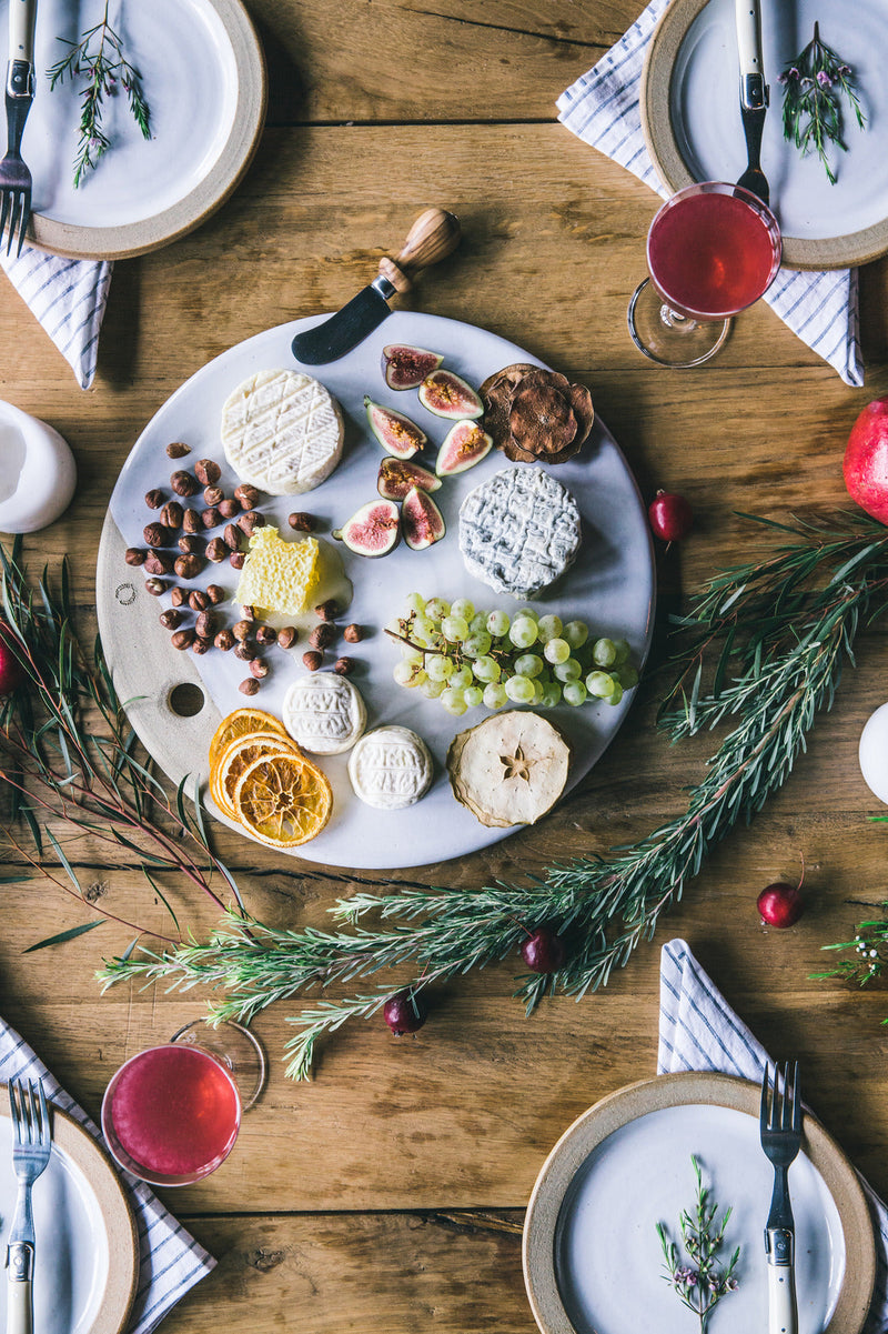 Farmhouse Pottery Cheese Stone - lifestyle detail