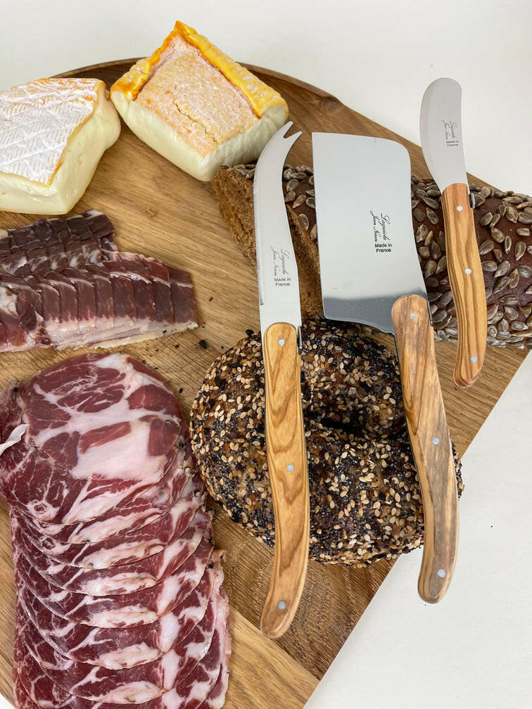 Laguiole | Olivewood Cheese Knife Set.