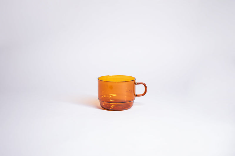 Hario | Glass Stackable Mug 300ml Amber