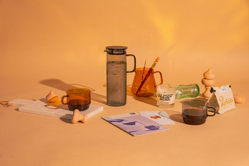 Hario | Glass Coffee and Tea Server 600ml Amber