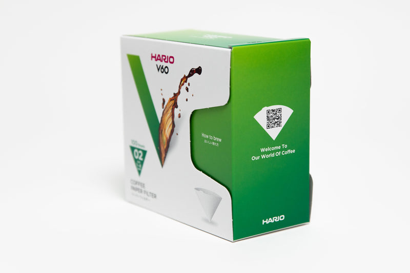 Hario | Paper Filters White 100ct Boxed
