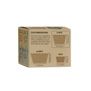 If You Care | FSC Certified Large Baking Cups in eco-friendly packaging with visible instructions, ideal for sustainable baking needs.