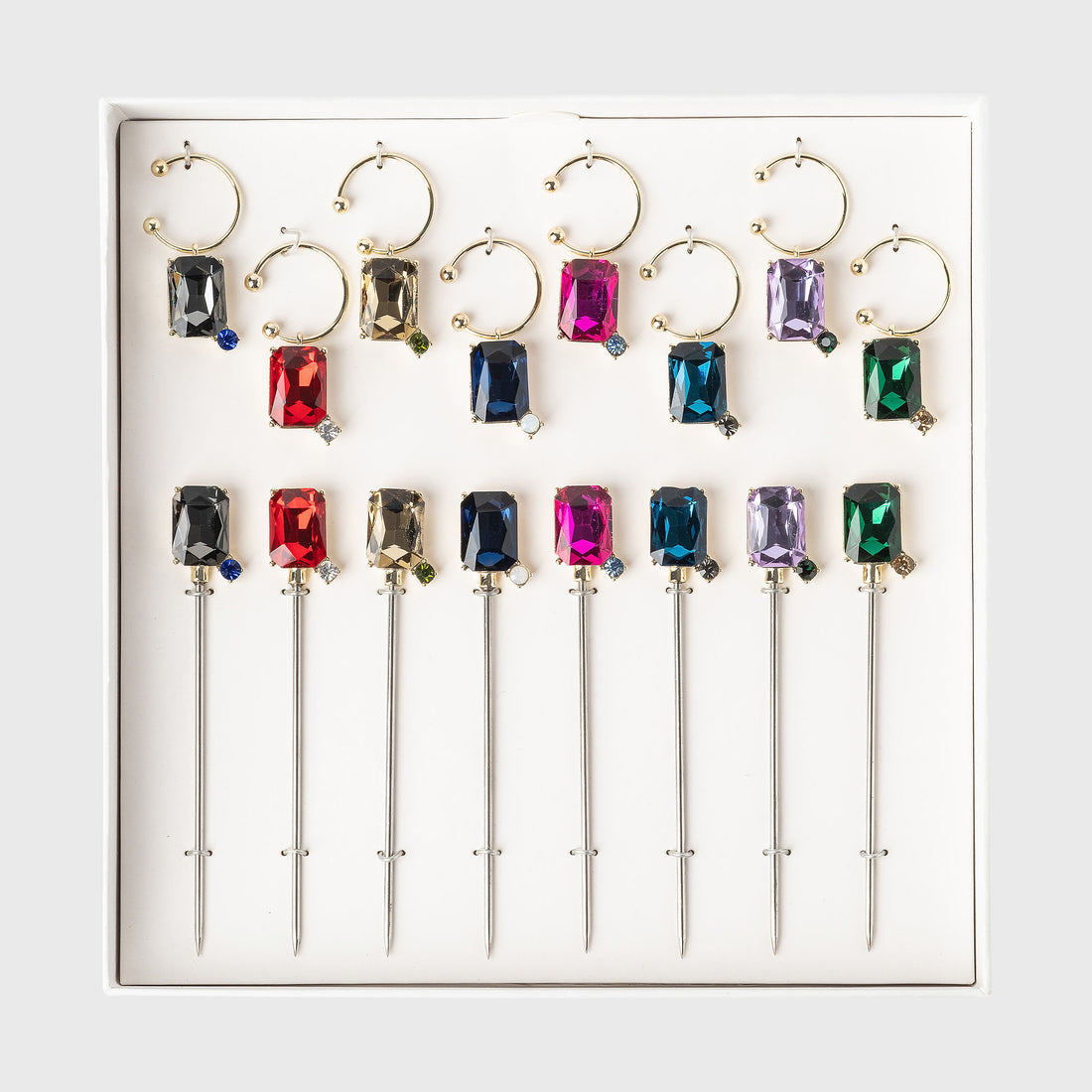 Joanna Buchanan Party Set of Cocktail Picks and Wine Charms - Thumbnail 3
