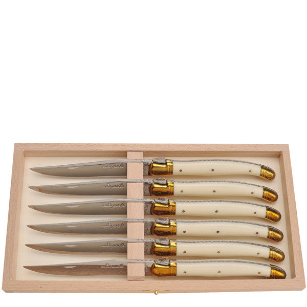 The French Farm | 6 Steak Knives Ivory Colored Handle