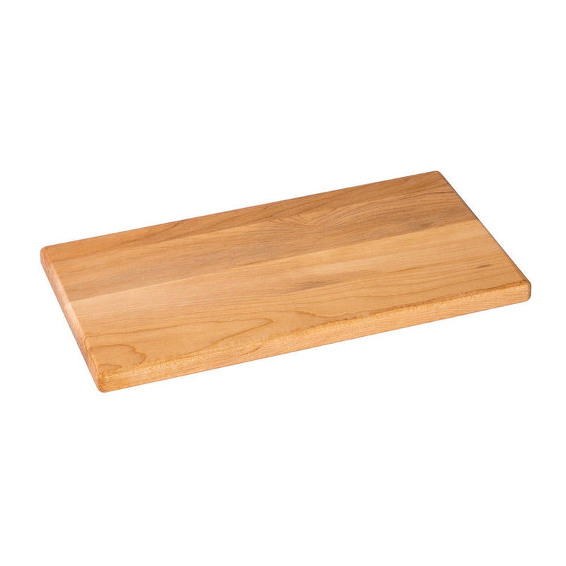 J.K. Adams Maple Prep Board, 8 x 15 inches, features a simple rectangular design with smoothly finished edges, ideal for everyday kitchen use at Athens Cooks.