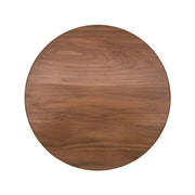 J.K. Adams | Walnut Lazy Susan, Large: A smooth, circular wooden board with visible grain, designed to spin smoothly on ball-bearing swivels, ideal for kitchen use.