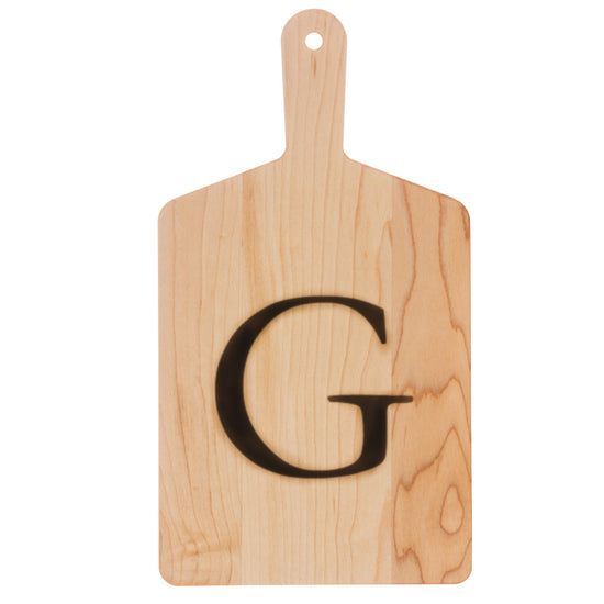 J.K. Adams | Monogrammed Maple Cheese Board, Letter N