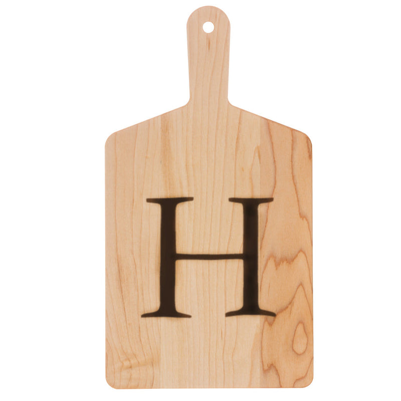 J.K. Adams | Monogrammed Maple Cheese Board, Letter H