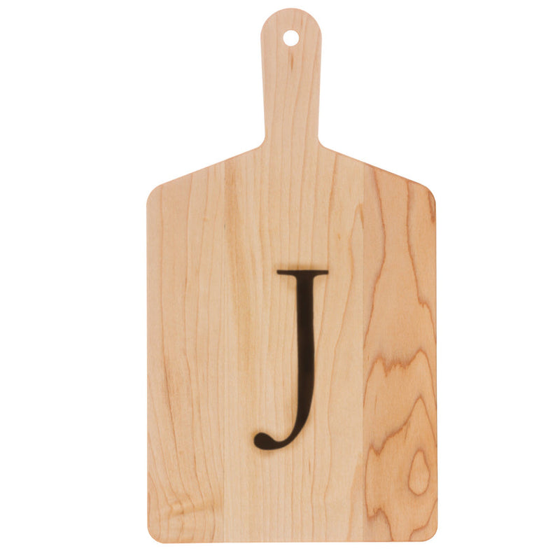 J.K. Adams | Monogrammed Maple Cheese Board, Letter J