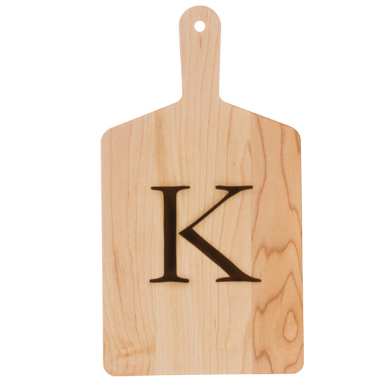 J.K. Adams | Monogrammed Maple Cheese Board, Letter L
